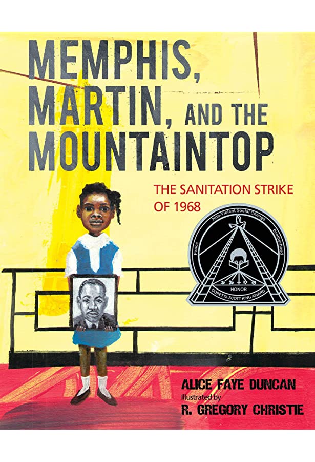 Cover for Memphis, Martin, and the Mountaintop by Alice Faye Duncan