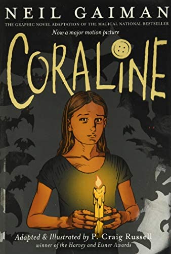 Cover for Coraline by Neil Gaiman